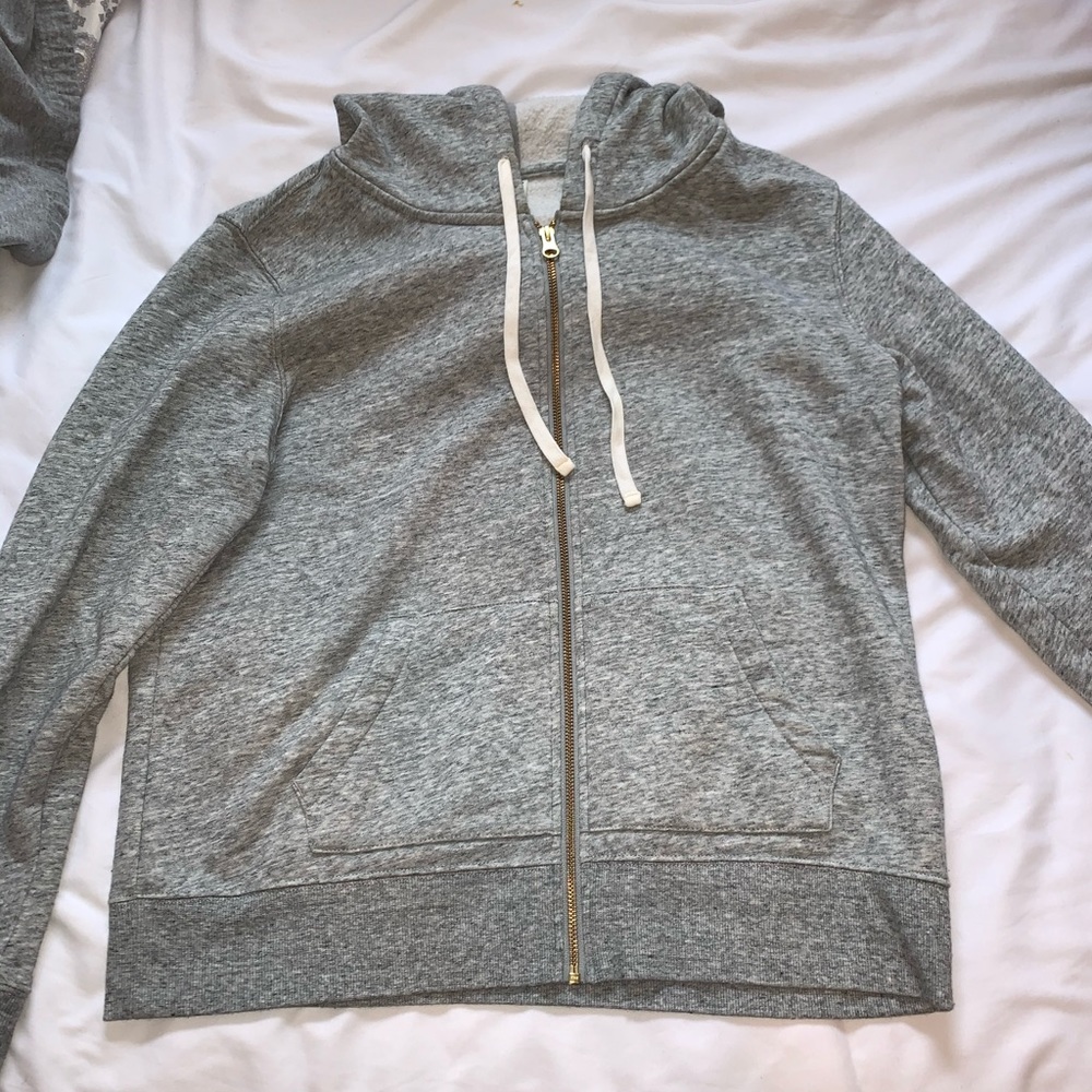 OLD NAVY grey zip up sweatshirt